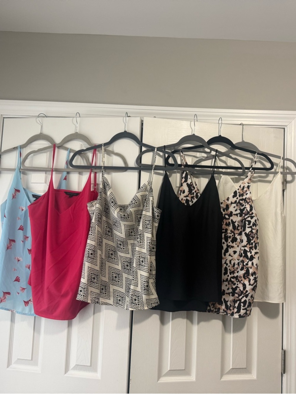 (6) Silky Banana Republic  Camisoles all Size Small